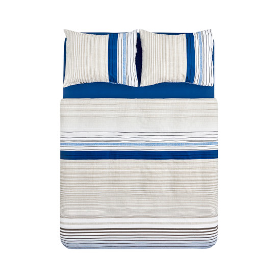 Nautica Home Olympus Stripe Tek Kişilik Nevresim Takımı Blue