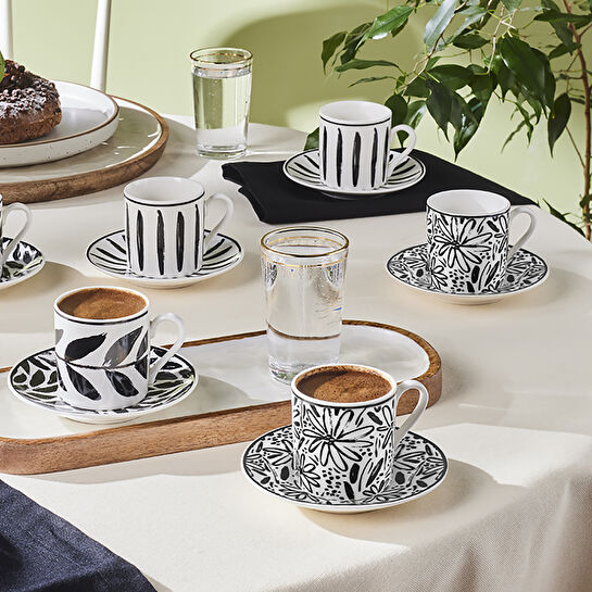 Karaca Göksun 6 Kişilik Kahve Fincanı 90 Ml