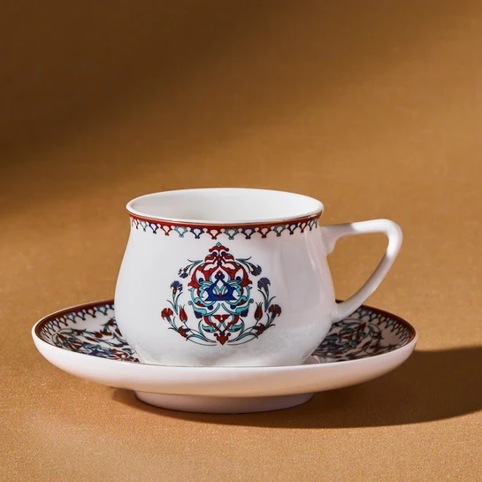Karaca Nakkaş 6 Kişilik Kahve Fincanı Takımı 100 ml