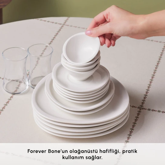 Karaca Forever Bone Cosima 26 Parça 6 Kişilik Kahvaltı Takımı