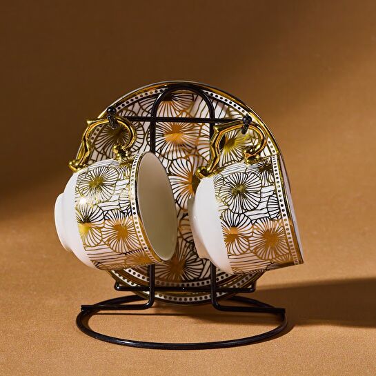 Karaca Anemon Standlı 2 Kişilik Kahve Fincanı 80 Ml