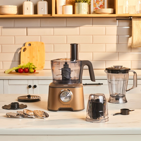 Karaca Mastermaid Power Multifunctional 10 in 1 Mutfak Robotu 2000W Walnut Brown 