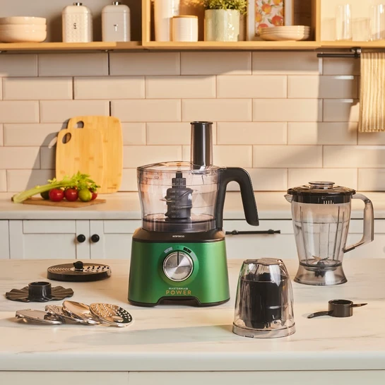 Karaca Mastermaid Power Multifunctional 10 in 1 Mutfak Robotu 2000W Emerald Green 
