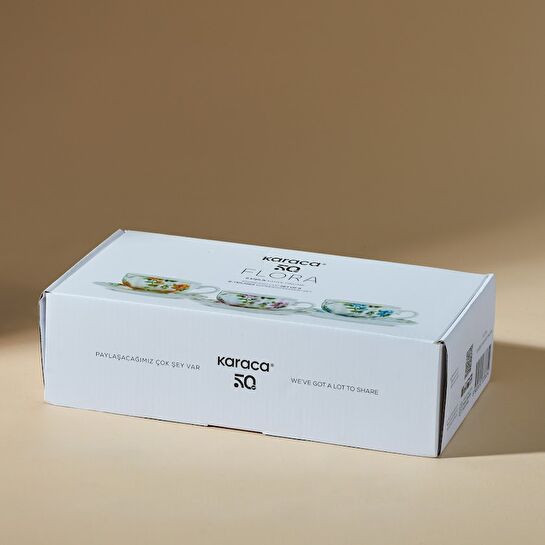 Karaca Flora 6 Kişilik Kahve Fincan Takımı 90 ml