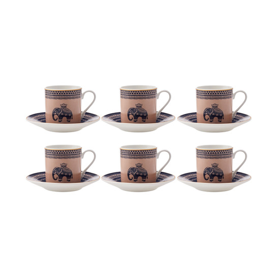 Karaca Fil 6 Kişilik Kahve Fincan Takımı 80 ml