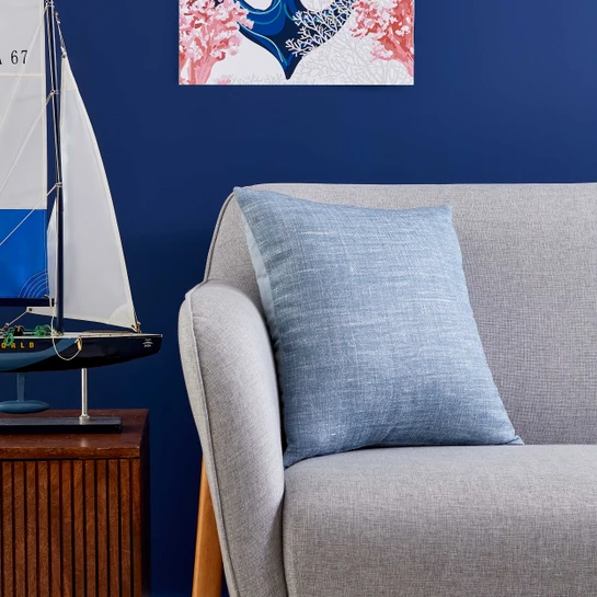 Nautica Home Reef Mavi İç Dolgulu Kırlent 45x45 cm