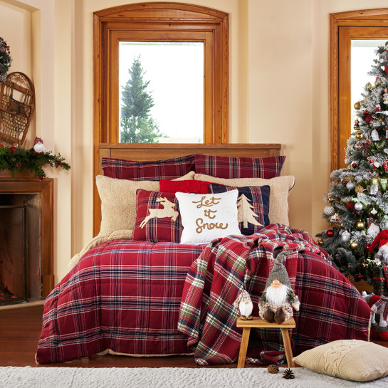 Karaca Home Woodland  Kırmızı Çift Kişilik Cozy Comfort Set