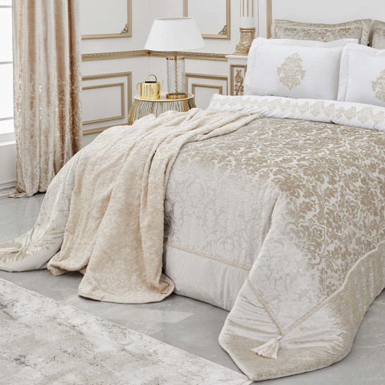 Karaca Home Volante Gold Perde Hediyeli 12 Parça Çeyiz Seti