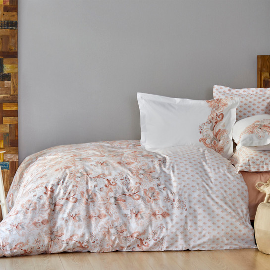 Karaca Home Charlina Somon %100 Pamuk King Size Nevresim Takımı