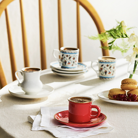 Emsan Aydos 6 Kişilik Kahve Fincan Takımı 90 ml