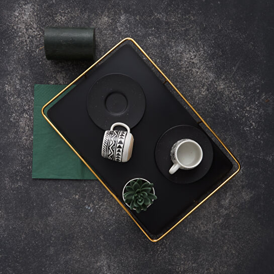 Karaca Rak 2 Kişilik Kahve Fincan Takımı 90 ml