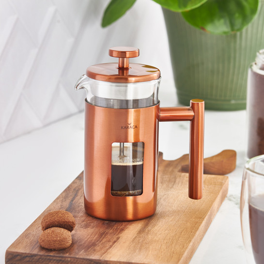 Karaca Copper Borosilikat Cam French Press 350 ml