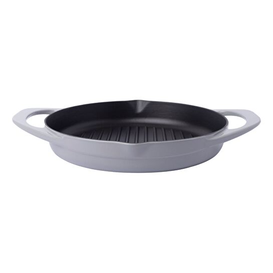 Pot Art Gri Yuvarlak Döküm Grill Tava 30 cm