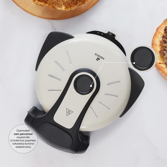 Karaca Gastro 10 in 1 Pizza Lahmacun ve Tandır Ekmeği Makinesi Biodiamond Soft Cream 