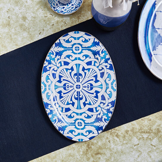 Karaca X İst Collection Harem Büyük Kayık Tabak 35 cm