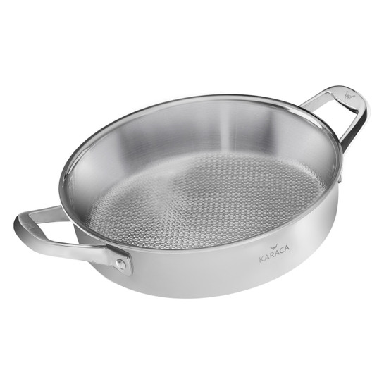 Karaca 3Ply PowerSteel 316+ Çelik İndüksiyon Tabanlı Pilav/Karnıyarık Tencere 30 cm 4