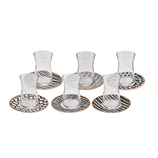 KARACA LOOP 6 KİŞİLİK 12 PARÇA ÇAY SETİ