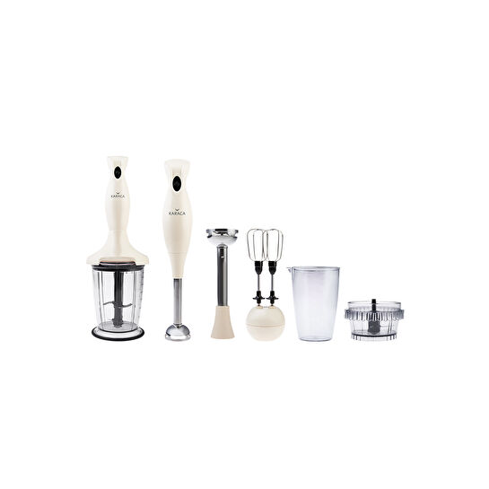 Karaca Maxi Mix 3 in 1 Mutfak Robotu Krem