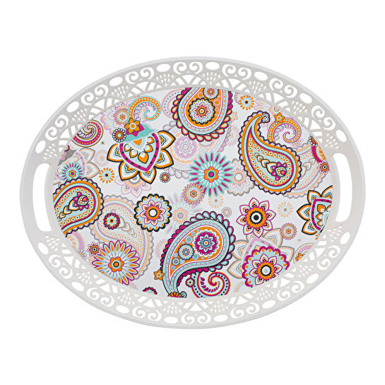 Karaca Bloomy Melamin Oval Tepsi