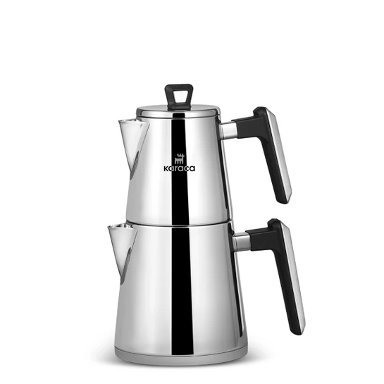 Karaca Powersteel Pro 316+ Space Midi Çelik İndüksiyon Tabanlı Çaydanlık Takımı 