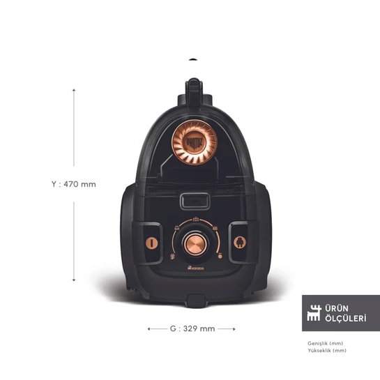Karaca Vantuz High Force F2 Matte Black Copper