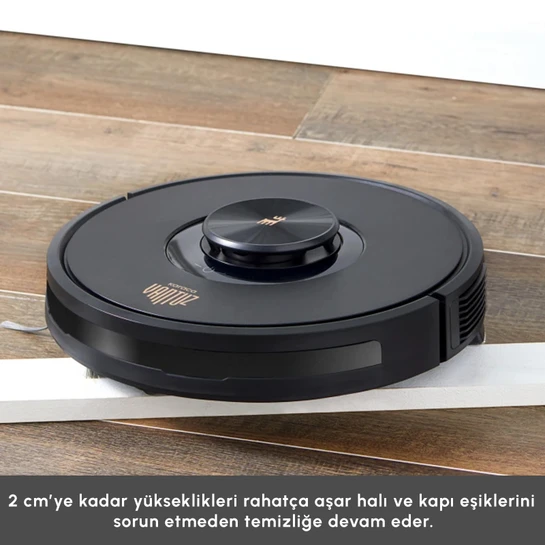 Karaca Vantuz Off-Road RS007 2 in 1 Haritalamalı ve Moplu Vacuum Konuşan Robot Süpürge
