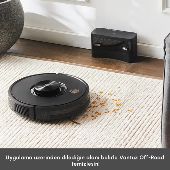 Karaca Vantuz Off-Road RS007 2 in 1 Haritalamalı ve Moplu Vacuum Konuşan Robot Süpürge