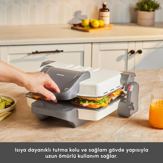 Karaca Swiss 4 Dilim Kapasiteli Izgara ve Tost Makinesi 1800W