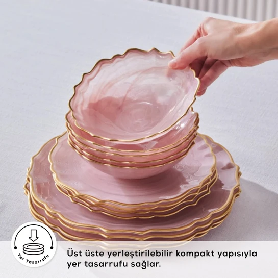 Karaca Icequeen 18 Parça 6 Kişilik Yemek Takımı