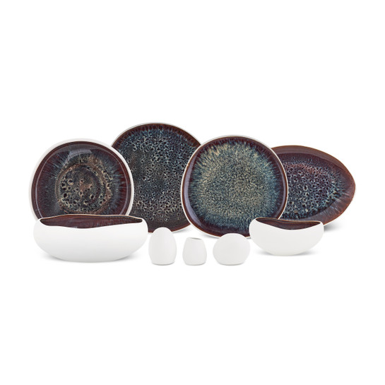 Karaca Earth Collection Galactic 55 Parça 12 Kişilik Yemek Takımı Beyaz