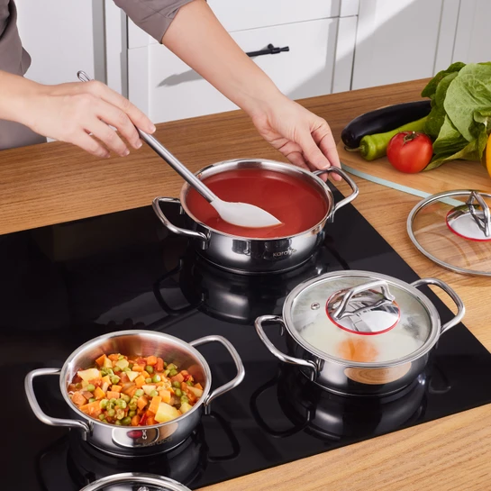 Karaca Emirgan İndüksiyon Tabanlı 6 Parça Çelik Sahan Set