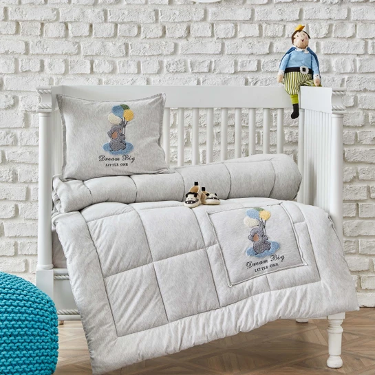Karaca Home Softy Dream Big Açık Gri Bebek Cotton Comfort Set