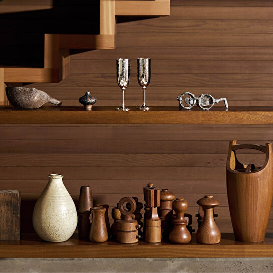 Robbe&Berking Martele Gümüş Kaplama Flüt Kadeh