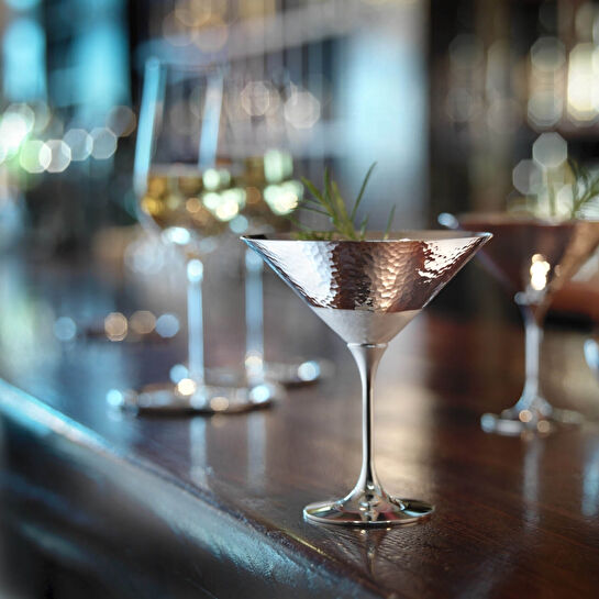 Robbe&Berking Martele Gümüş Kaplama Kokteyl Bardağı