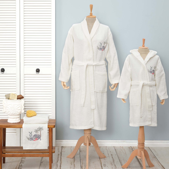 Karaca Home Elephant Kadın Bornoz Set S/M 