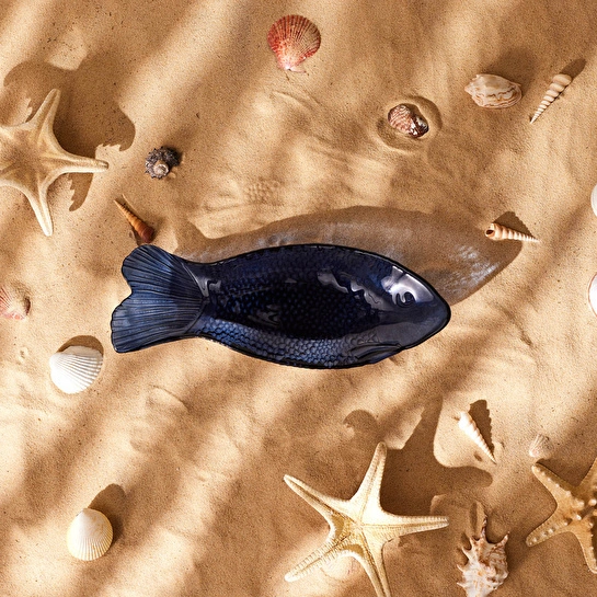 KARACA MARINE BALIK CAM SUNUM TABAĞI 40 CM