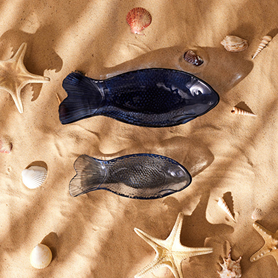 KARACA MARINE BALIK CAM SUNUM TABAĞI 40 CM