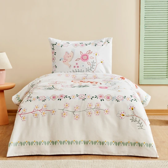 Karaca Home Young Giraffe Tek Kişilik Pike Takımı Pink