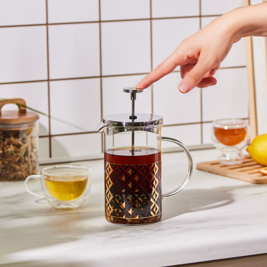 Karaca Game Borosilikat Cam French Press 600 ml