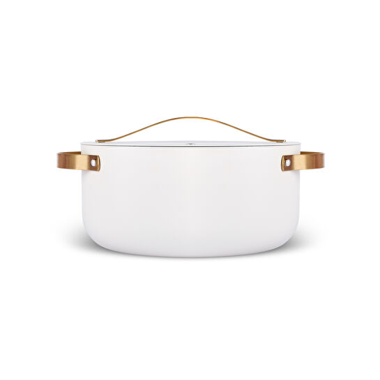 KARACA BİOGRANİT HELİX 7 PARÇA TENCERE SETİ CREAM