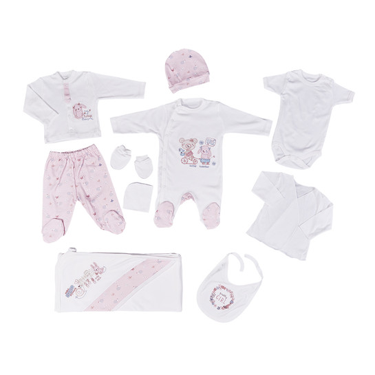 Karaca Home Little Aplike/Nakış 10 Parça Hastane Çıkışı