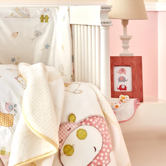 Karaca Home Playmate Bej Bebek Soft İspanyol Battaniye
