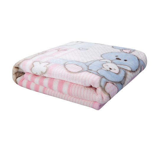 Karaca Home Honey Bunny Pembe Bebek Soft İspanyol Battaniye