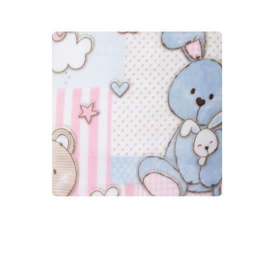 Karaca Home Honey Bunny Pembe Bebek Soft İspanyol Battaniye
