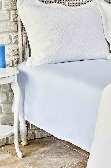 Karaca Home Dreamy Mavi Pamuk Çift Kişilik Çarşaf