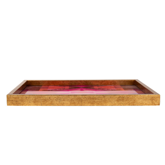 Karaca Home Foxia Fuşya Tepsi 39 cm x 24 cm