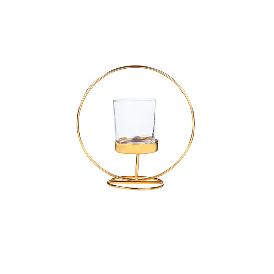 Karaca Home Geometri 2li Mumluk Seti Gold 10x19cm