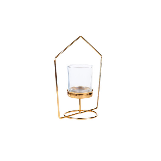 Karaca Home Geometri 2li Mumluk Seti Gold 10x19cm