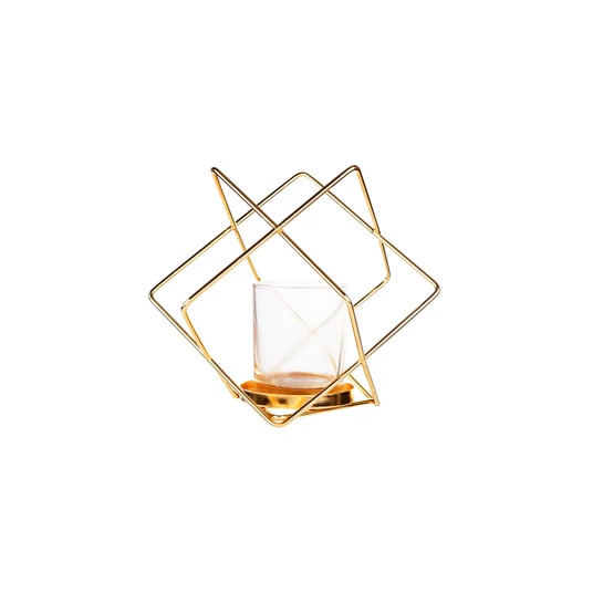 Karaca Home Geometrik Mumluk Gold 20 cm