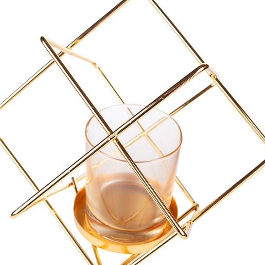 Karaca Home Geometrik Mumluk Gold 20 cm